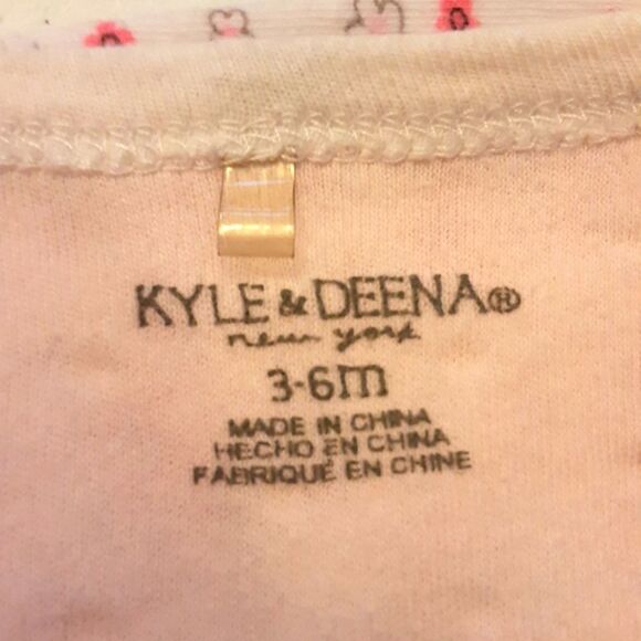 Kyle & Deena and Gerbers Footie Sleepers Unicorns & Flowers Sz 3-6 mo - Picture 3 of 6